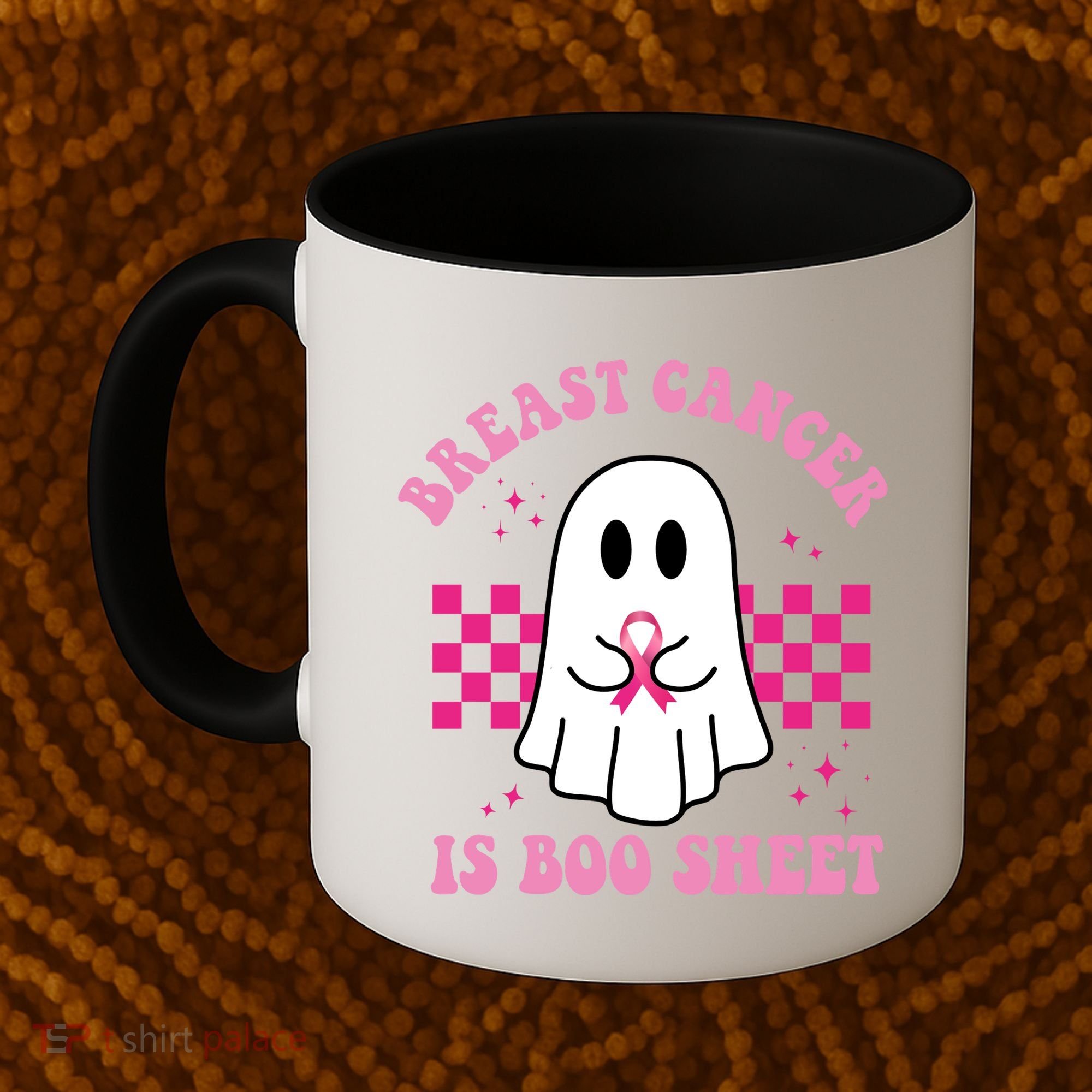 Breast Cancer Is Boo Sheet October Awareness Coffee Mug