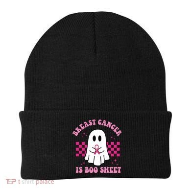 Breast Cancer Is Boo Sheet October Awareness Beanie