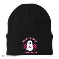 Breast Cancer Is Boo Sheet October Awareness Beanie thumb 0