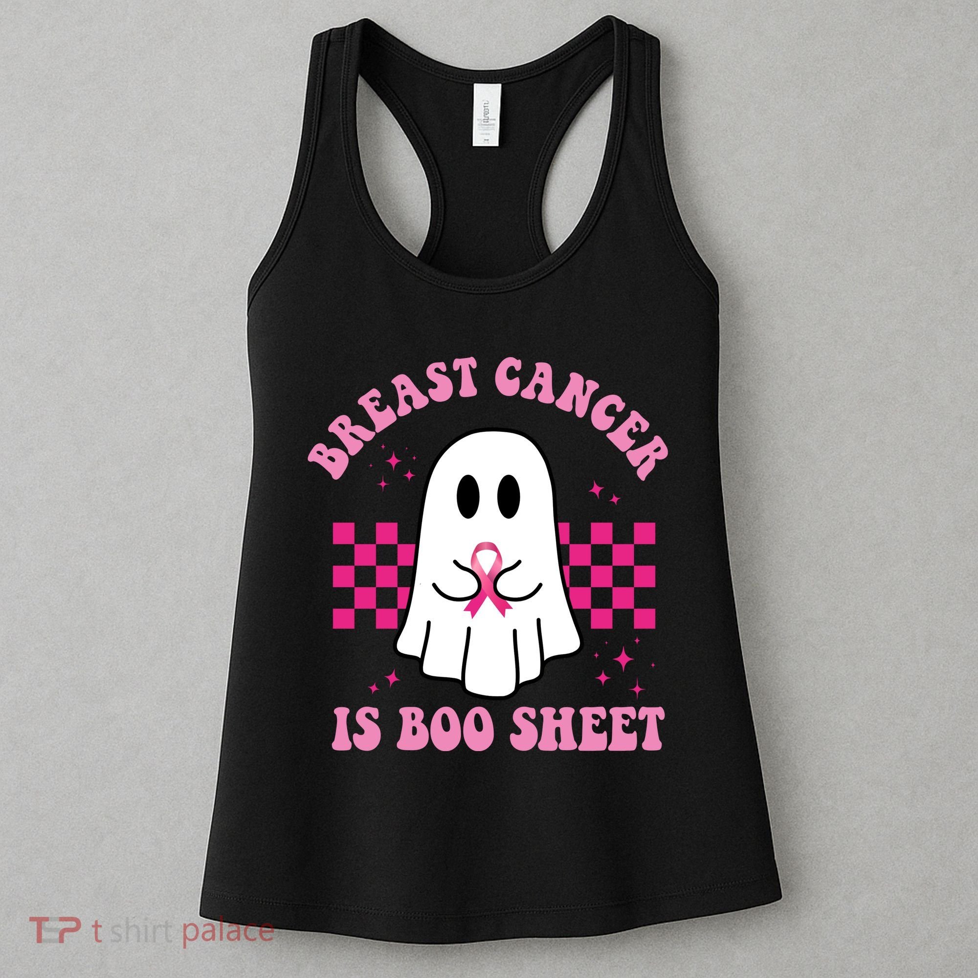 Breast Cancer Is Boo Sheet October Awareness Women's Tank Top