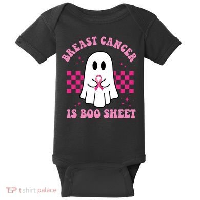 Breast Cancer Is Boo Sheet October Awareness Baby Bodysuit