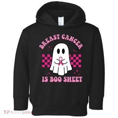 Breast Cancer Is Boo Sheet October Awareness Toddler Hoodie