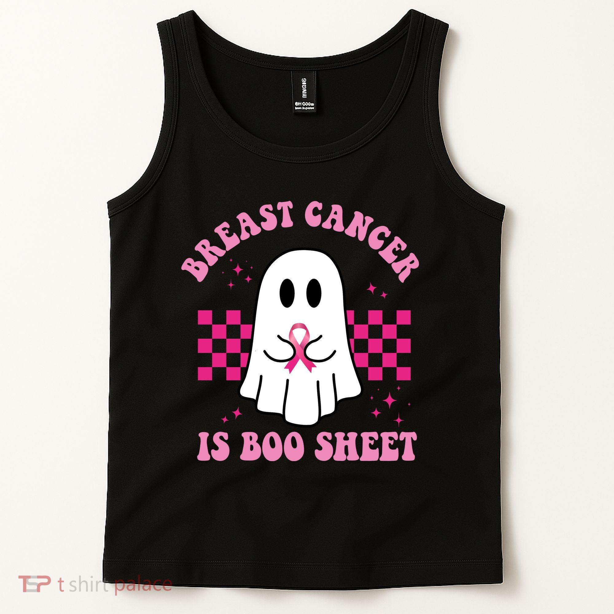 Breast Cancer Is Boo Sheet October Awareness Tank Top