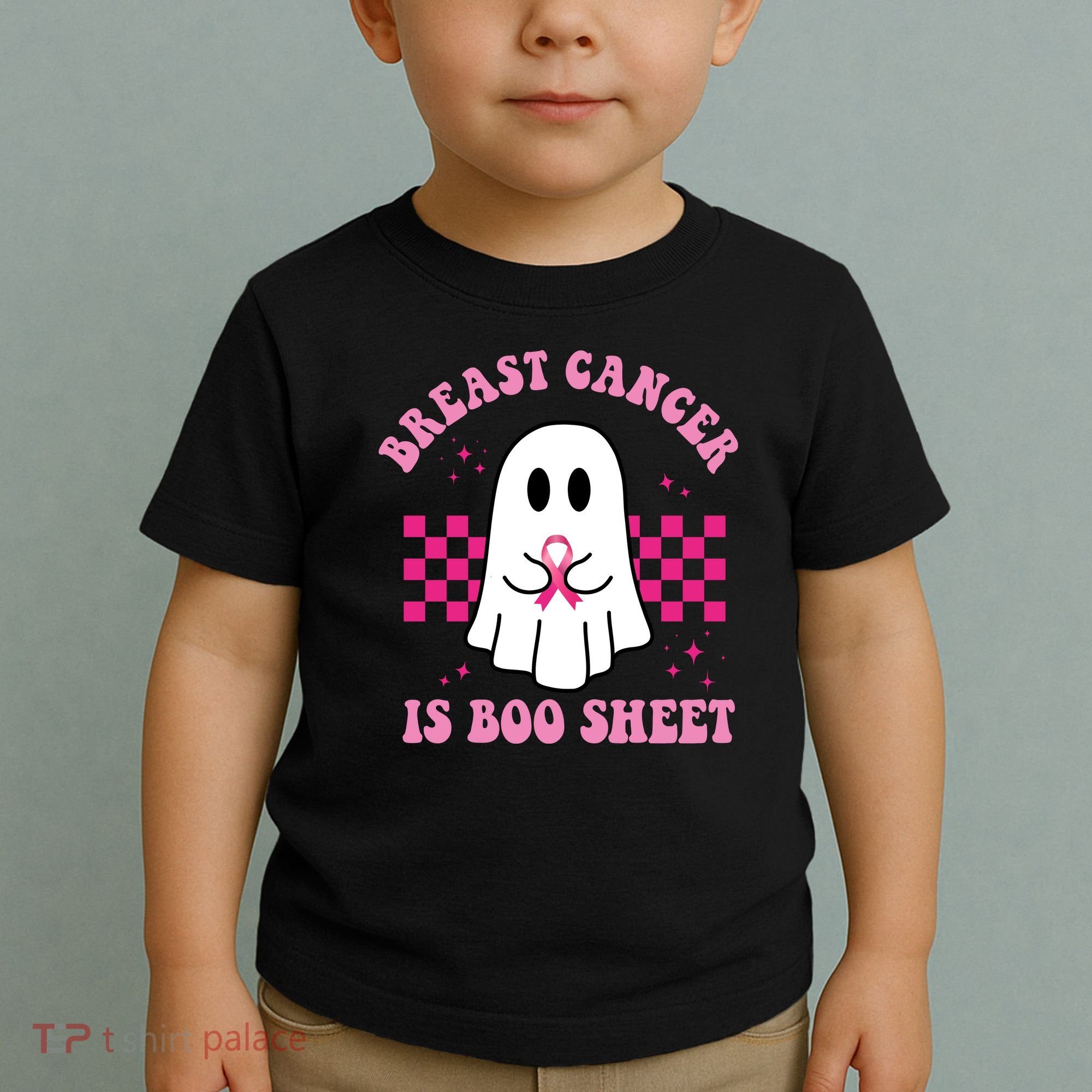 Breast Cancer Is Boo Sheet October Awareness Toddler T-Shirt