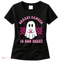 Breast Cancer Is Boo Sheet October Awareness Women's T-Shirt thumb 0