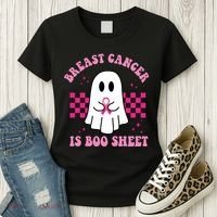 Breast Cancer Is Boo Sheet October Awareness Women's T-Shirt thumb 3