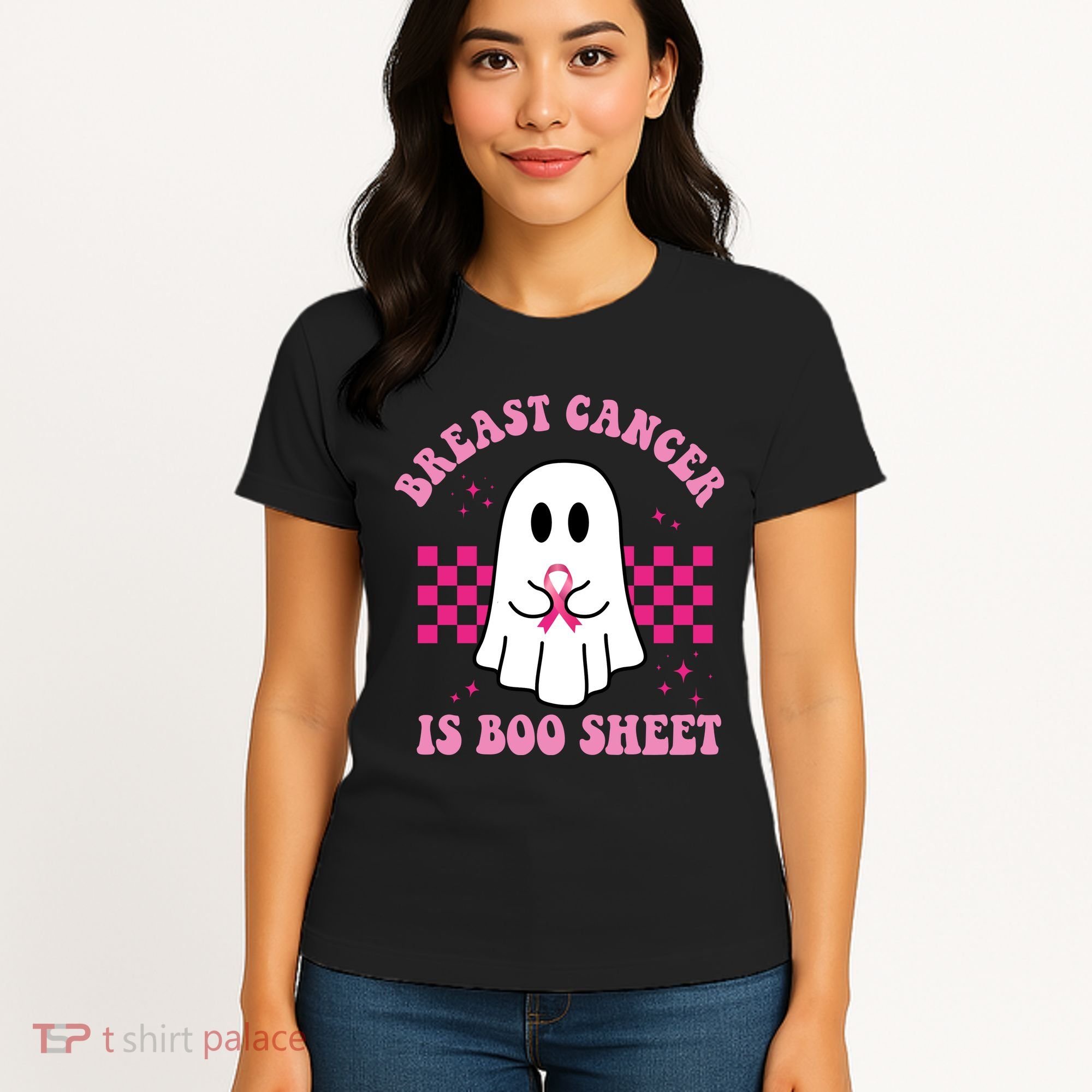 Breast Cancer Is Boo Sheet October Awareness Women's T-Shirt