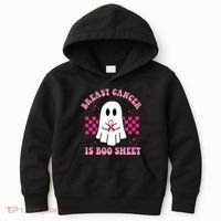 Breast Cancer Is Boo Sheet October Awareness Kids Hoodie thumb 0