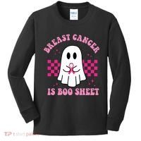 Breast Cancer Is Boo Sheet October Awareness Kids Long Sleeve Shirt thumb 0