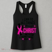 Breast Cancer I Can Do All Things Through Christ Awareness Women's Tank Top thumb 3