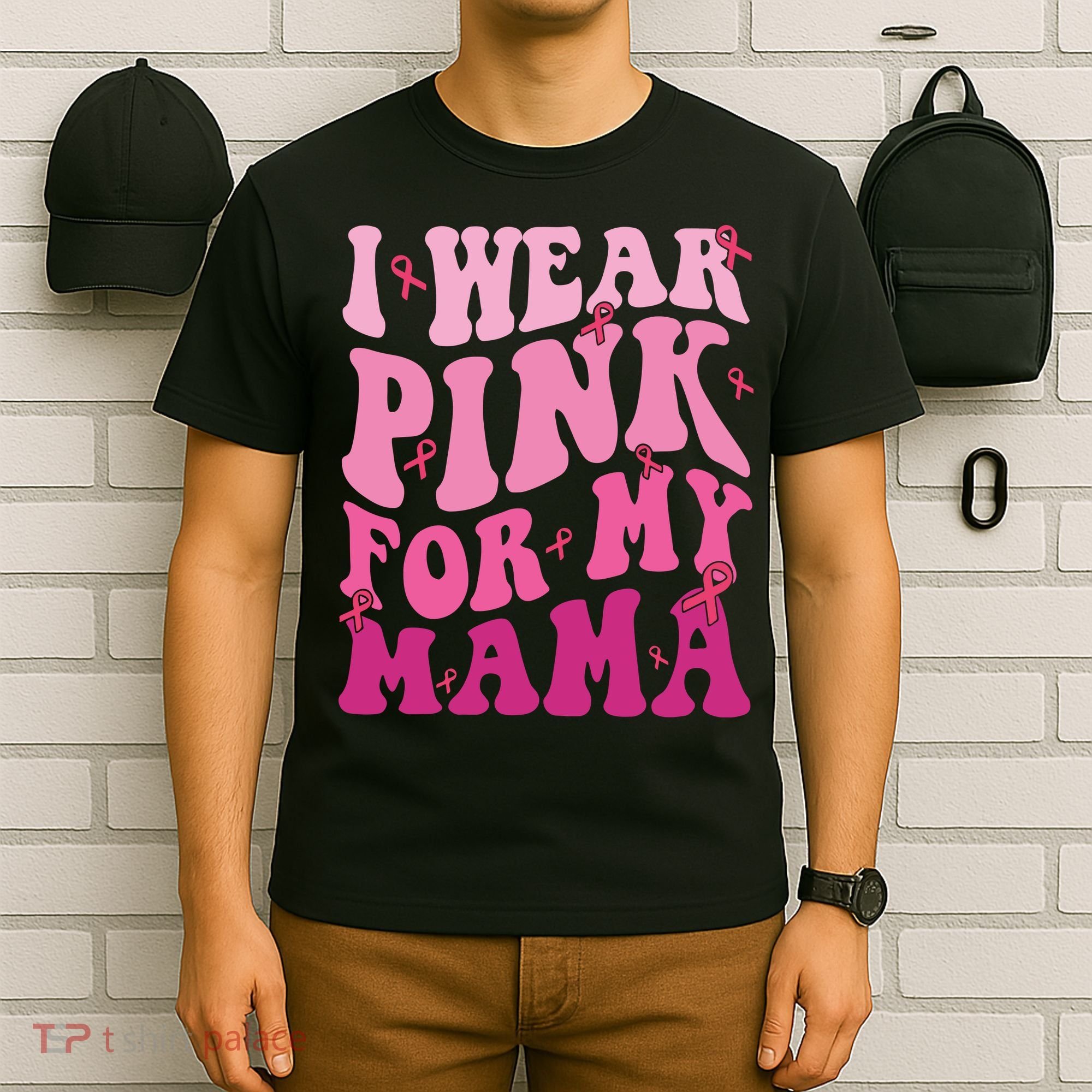 Breast Cancer I Wear Pink For My Mama T-Shirt