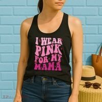 Breast Cancer I Wear Pink For My Mama Women's Tank Top thumb 2