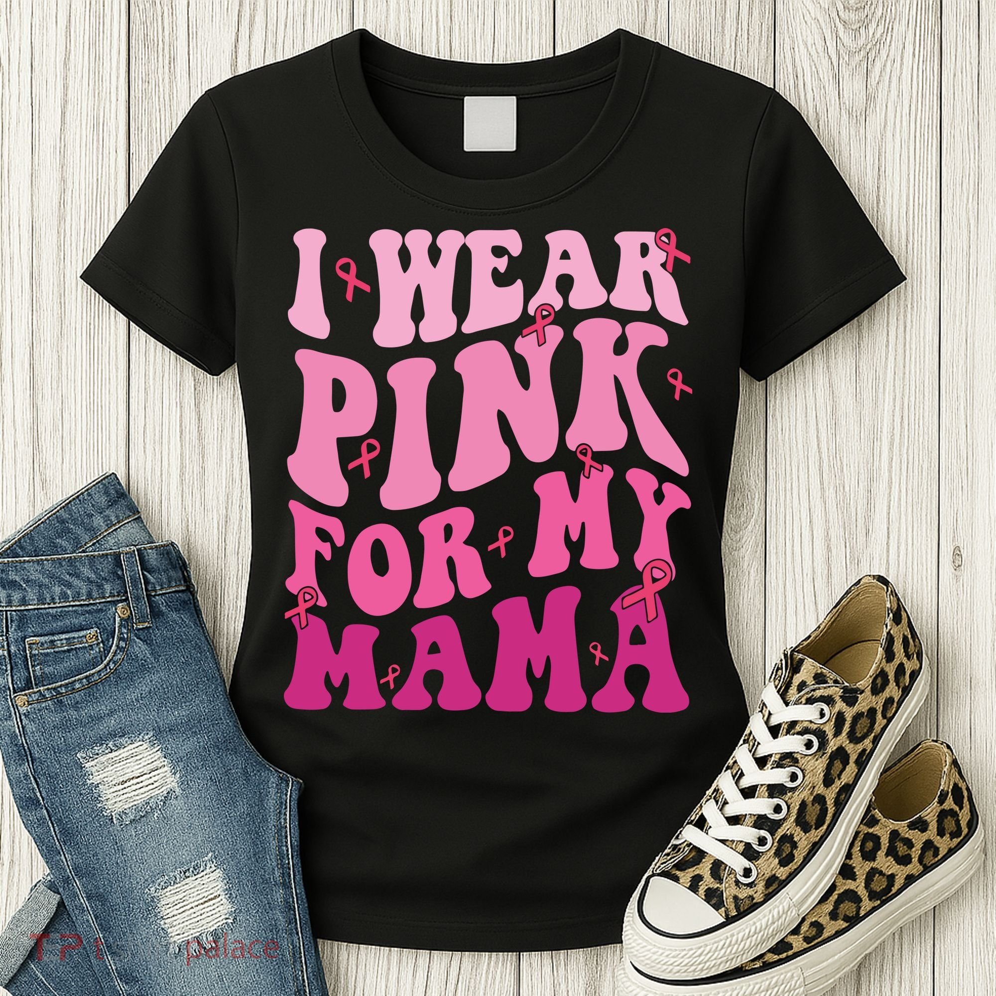 Breast Cancer I Wear Pink For My Mama Women's T-Shirt