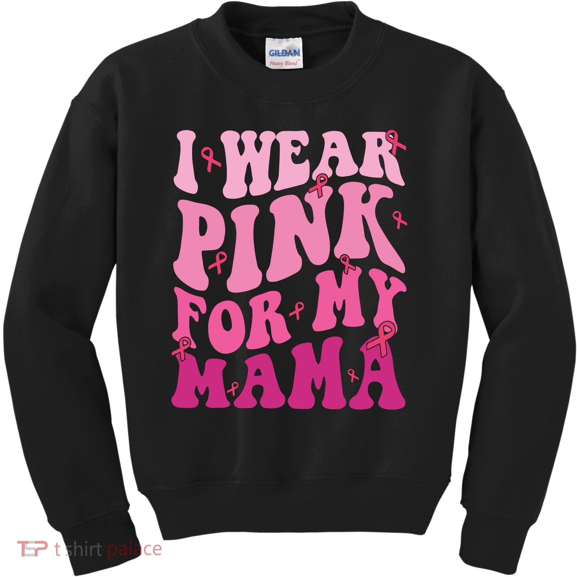 Breast Cancer I Wear Pink For My Mama Kids Sweatshirt