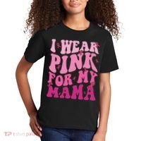 Breast Cancer I Wear Pink For My Mama Kids T-Shirt thumb 2