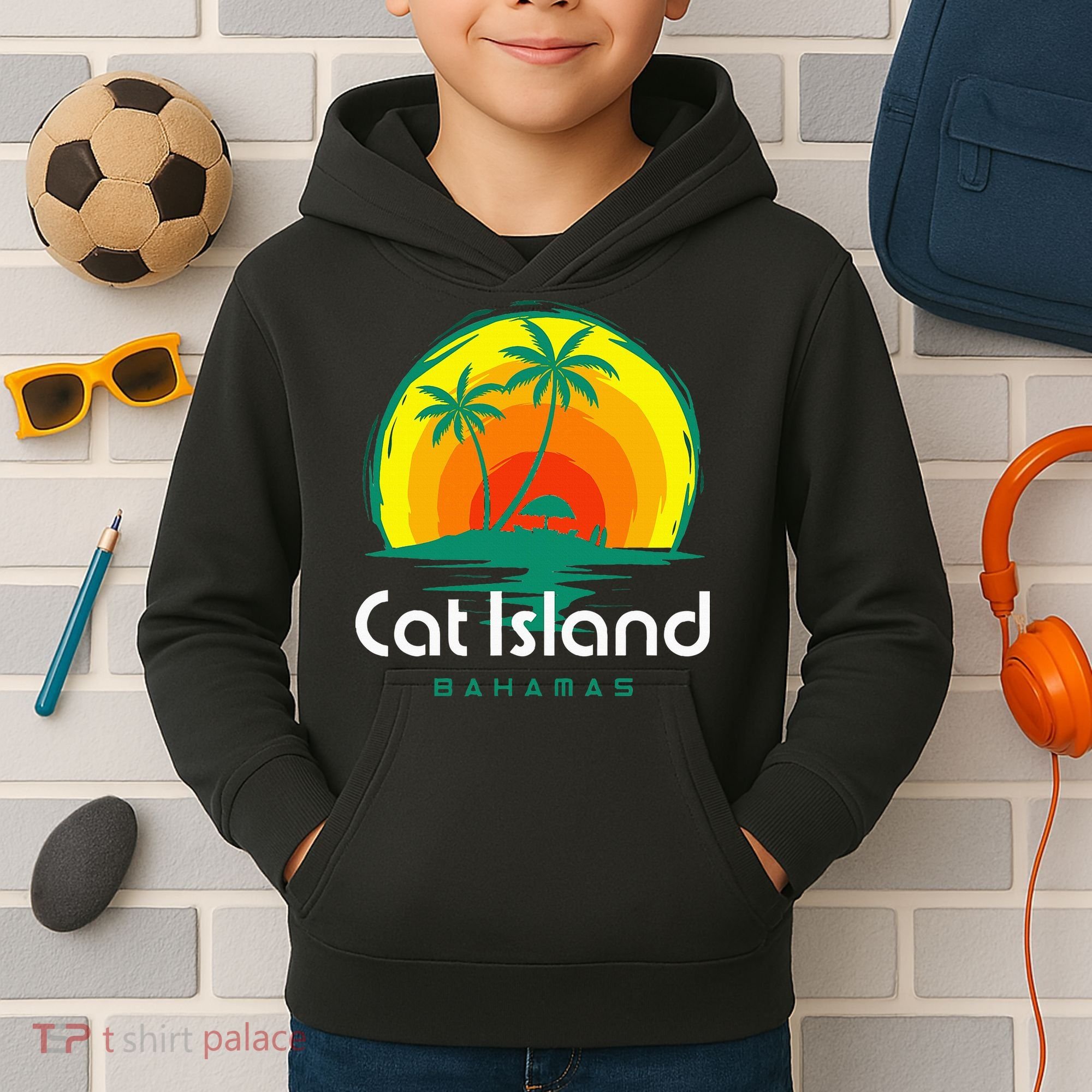 Bahamas Cat Island Kids Hoodie