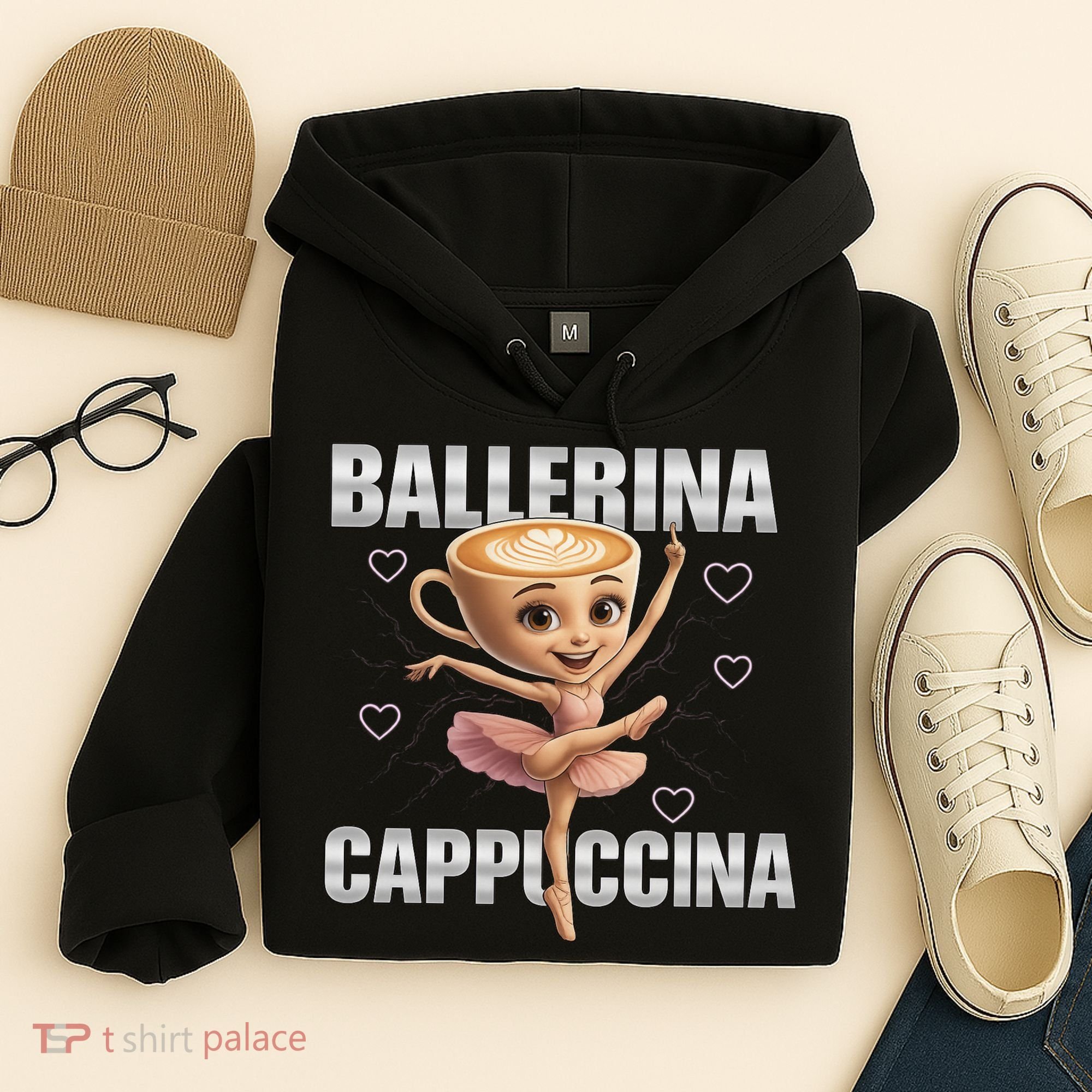 Ballerina Cappuccina - Italian Brainrot Meme Hoodie