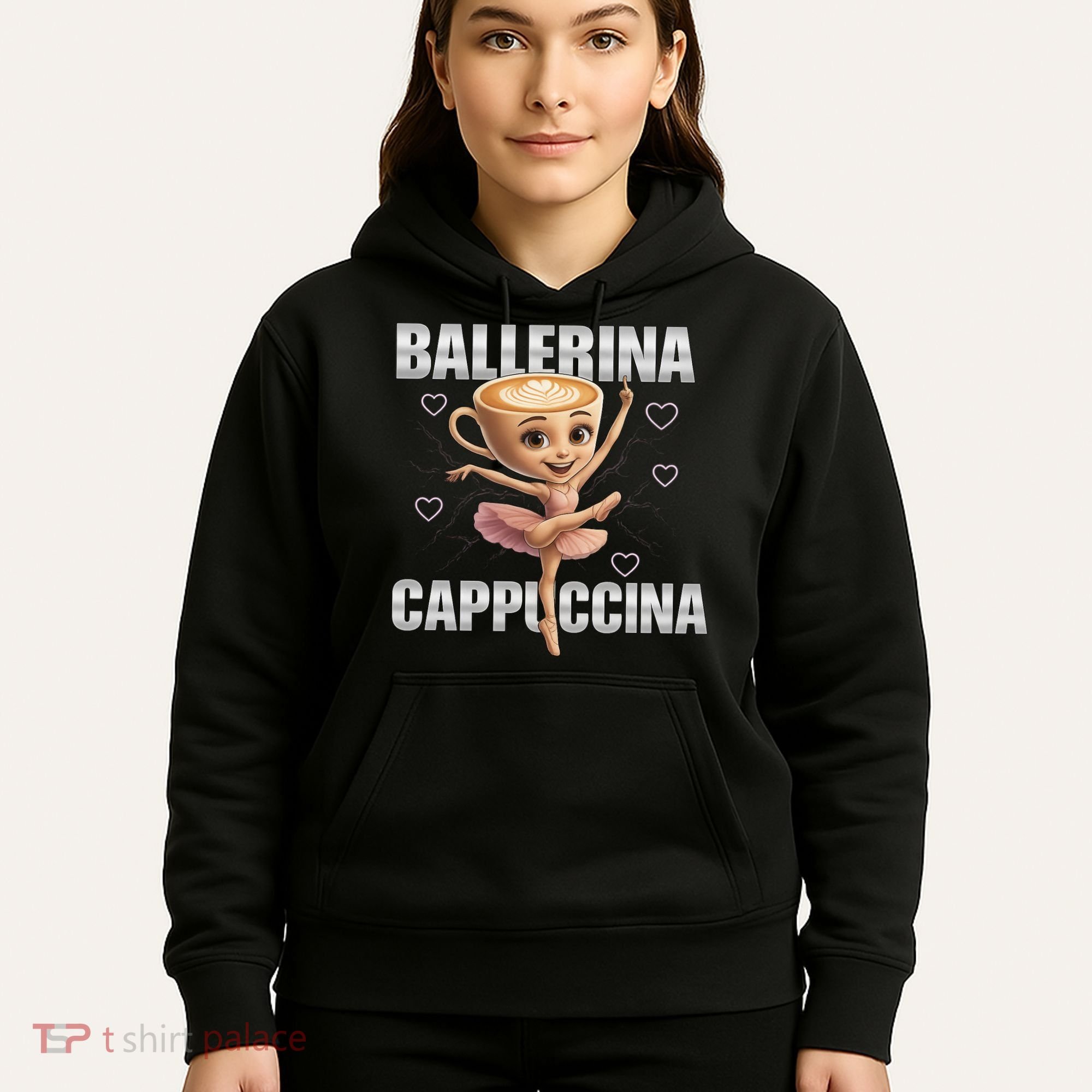 Ballerina Cappuccina - Italian Brainrot Meme Hoodie