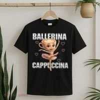 Ballerina Cappuccina - Italian Brainrot Meme T-Shirt thumb 2