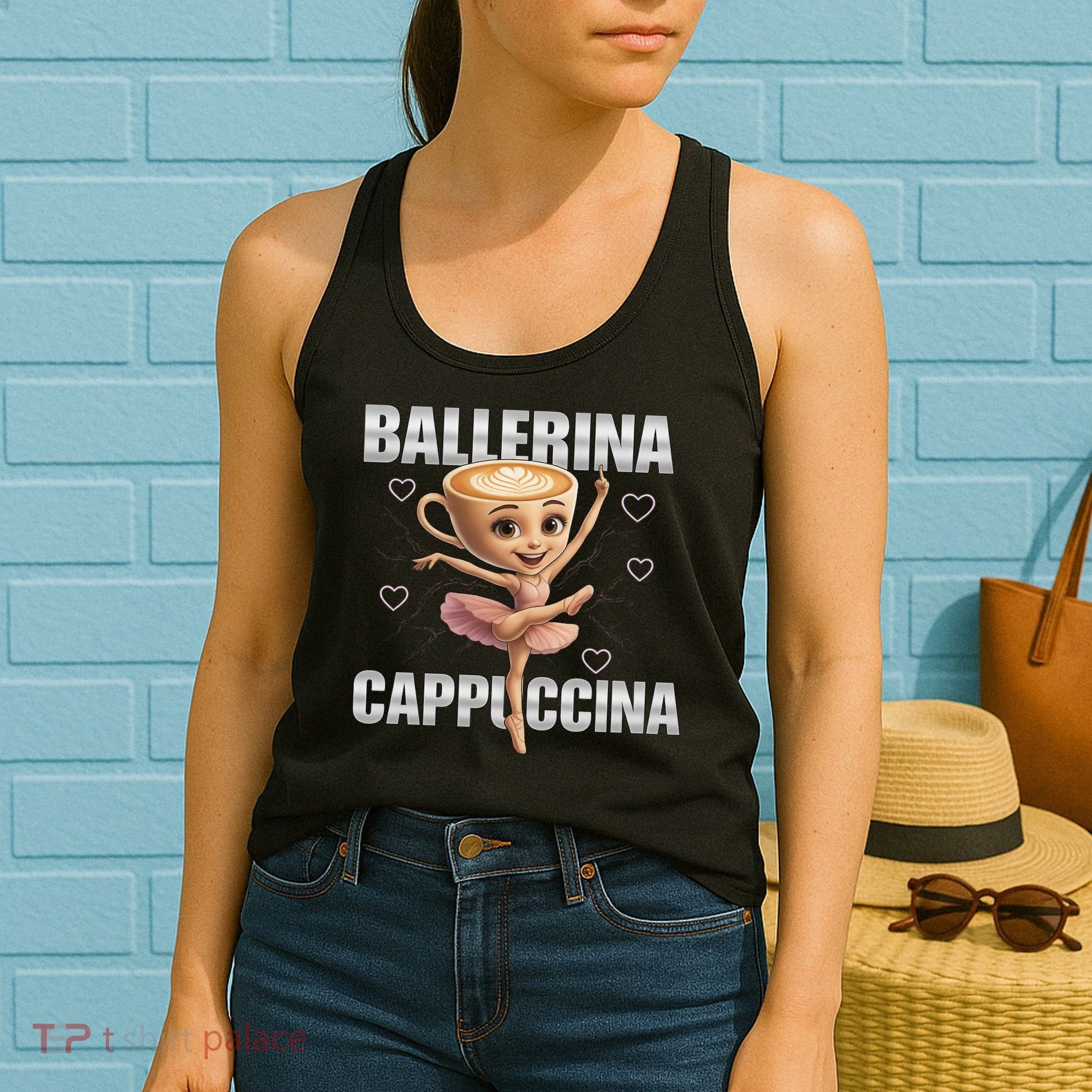 Ballerina Cappuccina - Italian Brainrot Meme Women's Tank Top