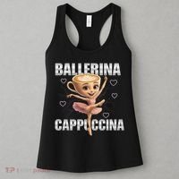 Ballerina Cappuccina - Italian Brainrot Meme Women's Tank Top thumb 3