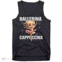 Ballerina Cappuccina - Italian Brainrot Meme Tank Top thumb 0