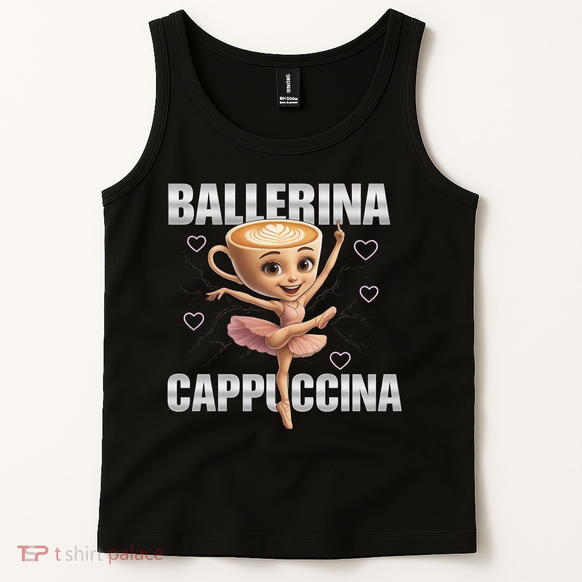 Ballerina Cappuccina - Italian Brainrot Meme Tank Top