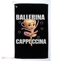 Ballerina Cappuccina - Italian Brainrot Meme Golf Towel thumb 0