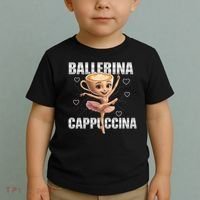 Ballerina Cappuccina - Italian Brainrot Meme Toddler T-Shirt thumb 2