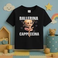 Ballerina Cappuccina - Italian Brainrot Meme Toddler T-Shirt thumb 3