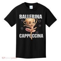 Ballerina Cappuccina - Italian Brainrot Meme Kids T-Shirt thumb 0