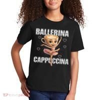 Ballerina Cappuccina - Italian Brainrot Meme Kids T-Shirt thumb 2