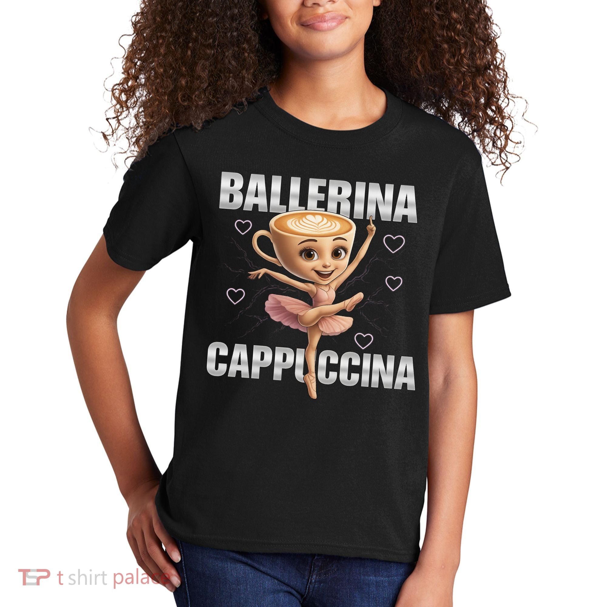 Ballerina Cappuccina - Italian Brainrot Meme Kids T-Shirt