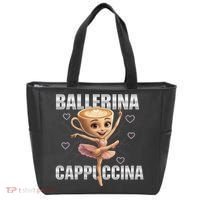 Ballerina Cappuccina - Italian Brainrot Meme Tote Bag thumb 0