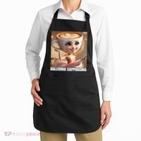 Ballerina Cappuccina - Italian Brainrot Meme  Apron thumb 2