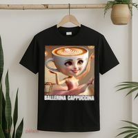 Ballerina Cappuccina - Italian Brainrot Meme  T-Shirt thumb 2