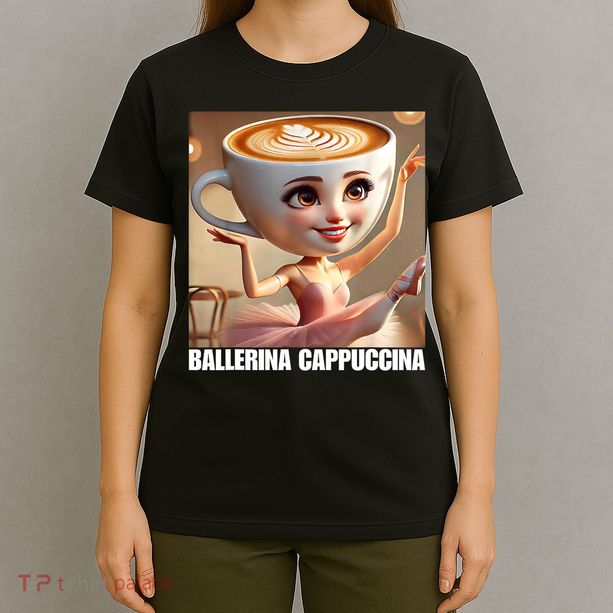 Ballerina Cappuccina - Italian Brainrot Meme  T-Shirt
