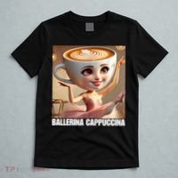 Ballerina Cappuccina - Italian Brainrot Meme  T-Shirt thumb 5