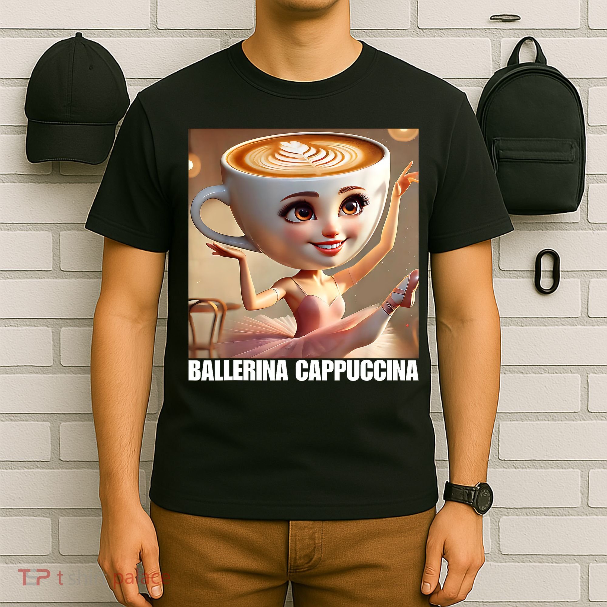 Ballerina Cappuccina - Italian Brainrot Meme  T-Shirt