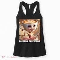 Ballerina Cappuccina - Italian Brainrot Meme  Women's Tank Top thumb 0