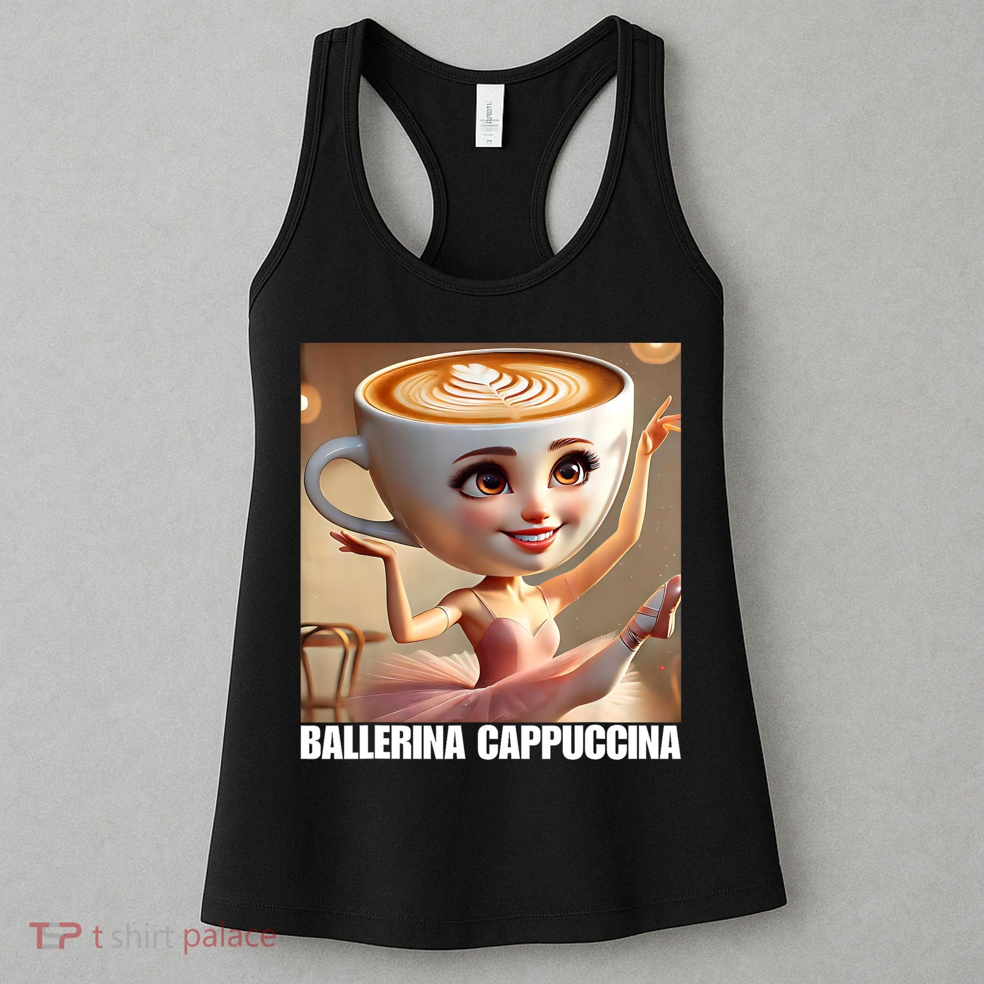 Ballerina Cappuccina - Italian Brainrot Meme  Women's Tank Top