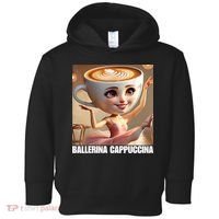Ballerina Cappuccina - Italian Brainrot Meme  Toddler Hoodie thumb 0