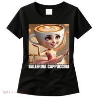Ballerina Cappuccina - Italian Brainrot Meme  Women's T-Shirt thumb 0