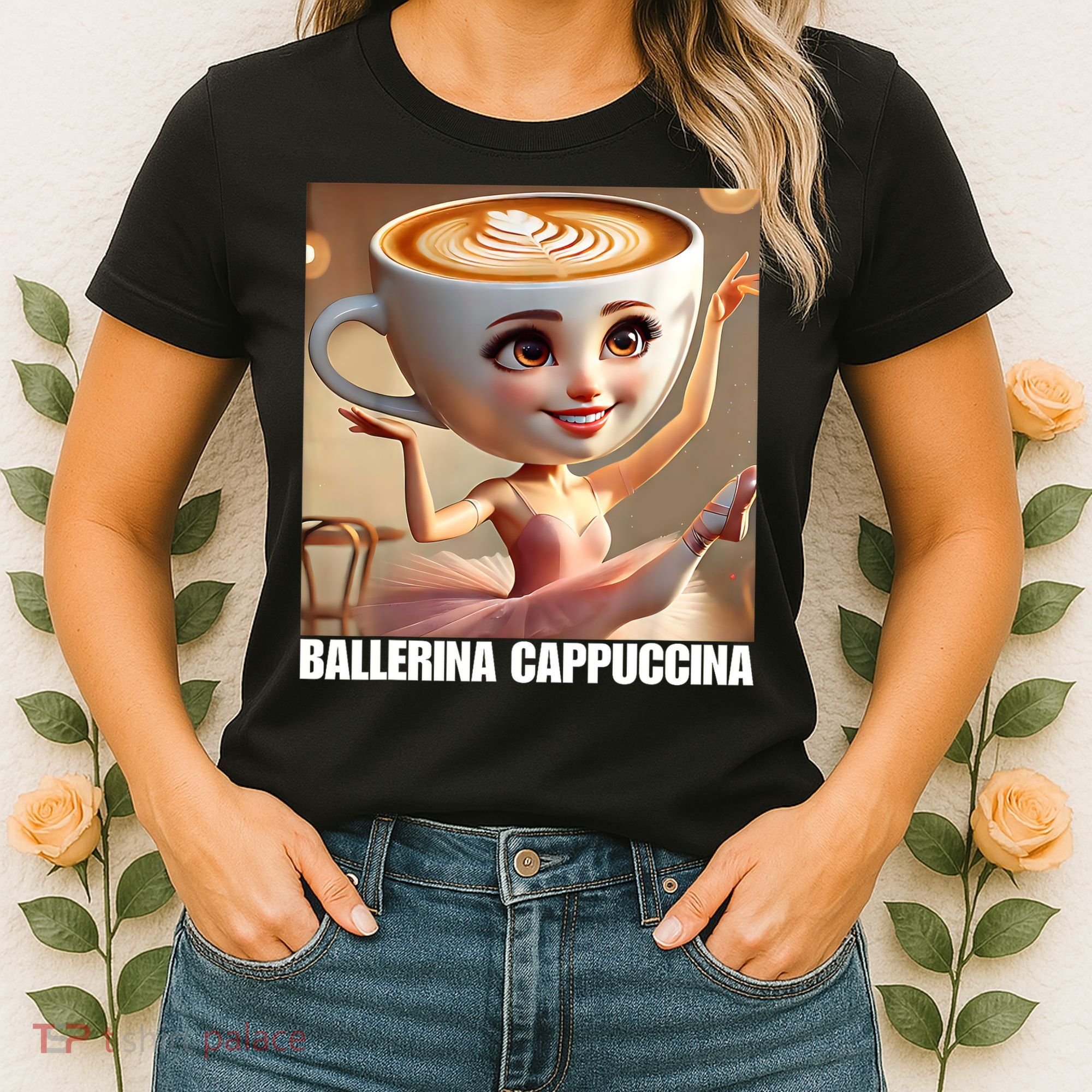 Ballerina Cappuccina - Italian Brainrot Meme  Women's T-Shirt