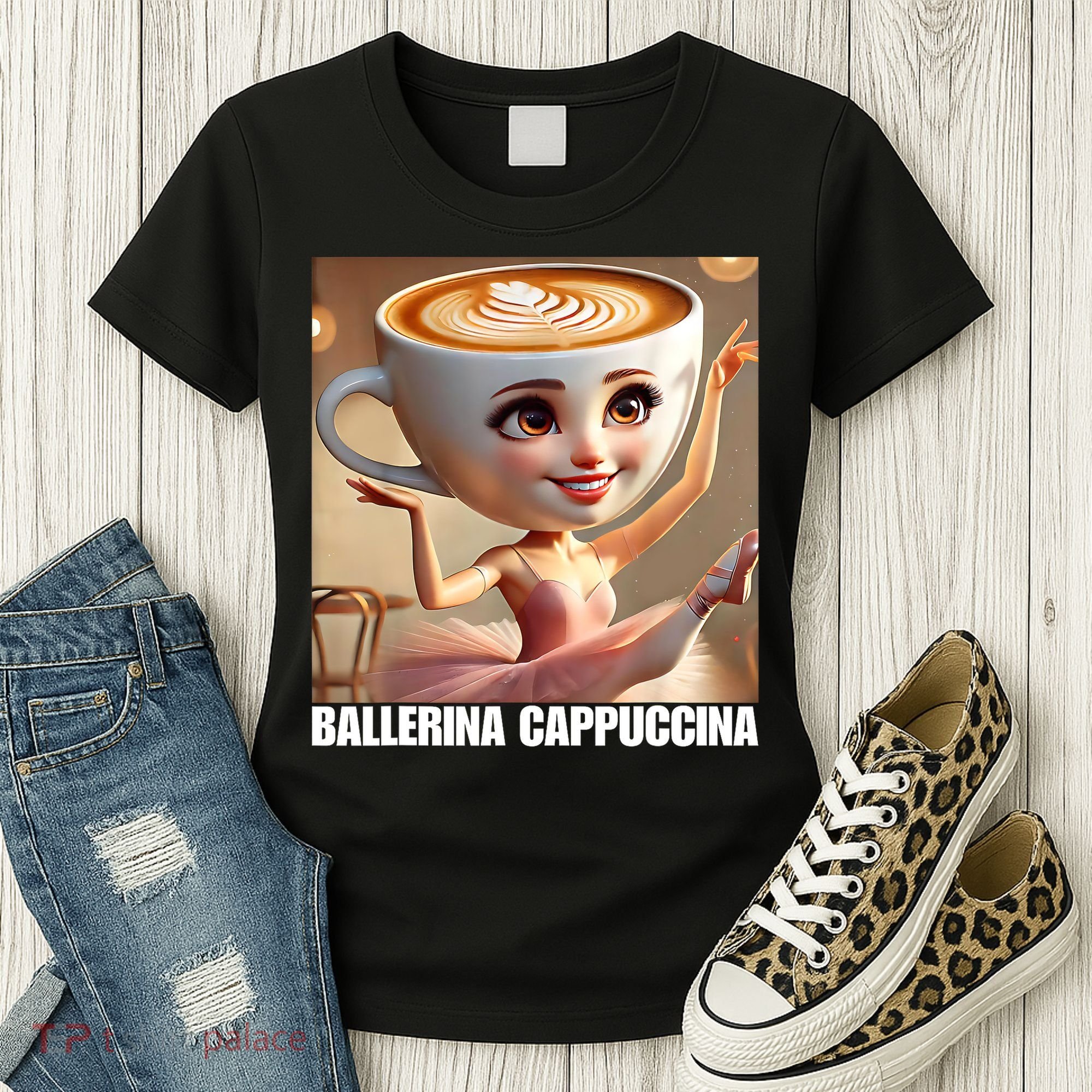 Ballerina Cappuccina - Italian Brainrot Meme  Women's T-Shirt