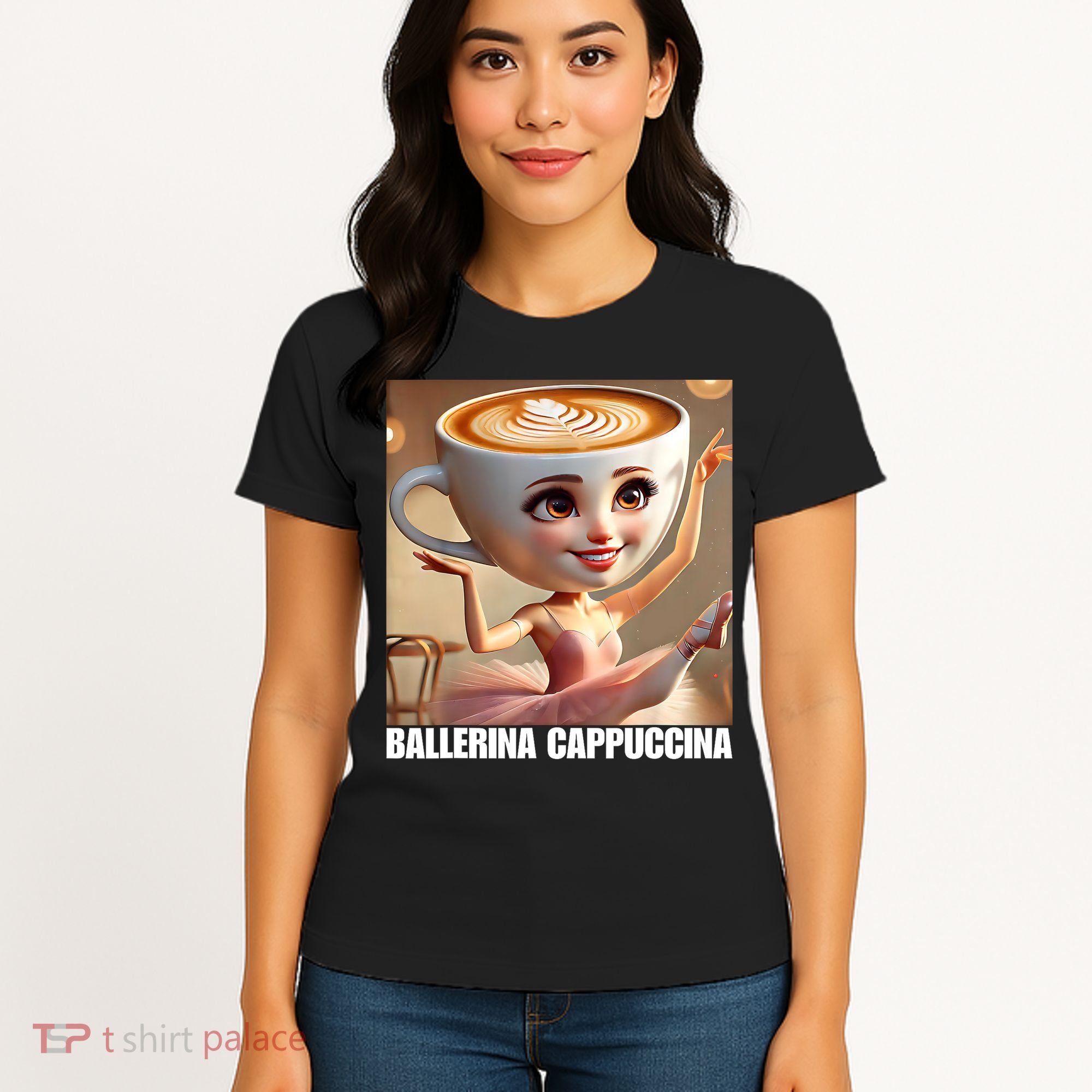 Ballerina Cappuccina - Italian Brainrot Meme  Women's T-Shirt