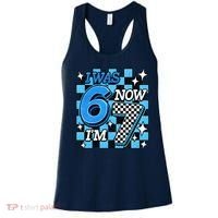 Blue Checkered I Was 6 Now I'm 7 67 Birthday Boy Women's Tank Top thumb 0