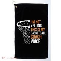Basketball Coach IM Not Yelling Basketball Coach Voice Golf Towel thumb 0