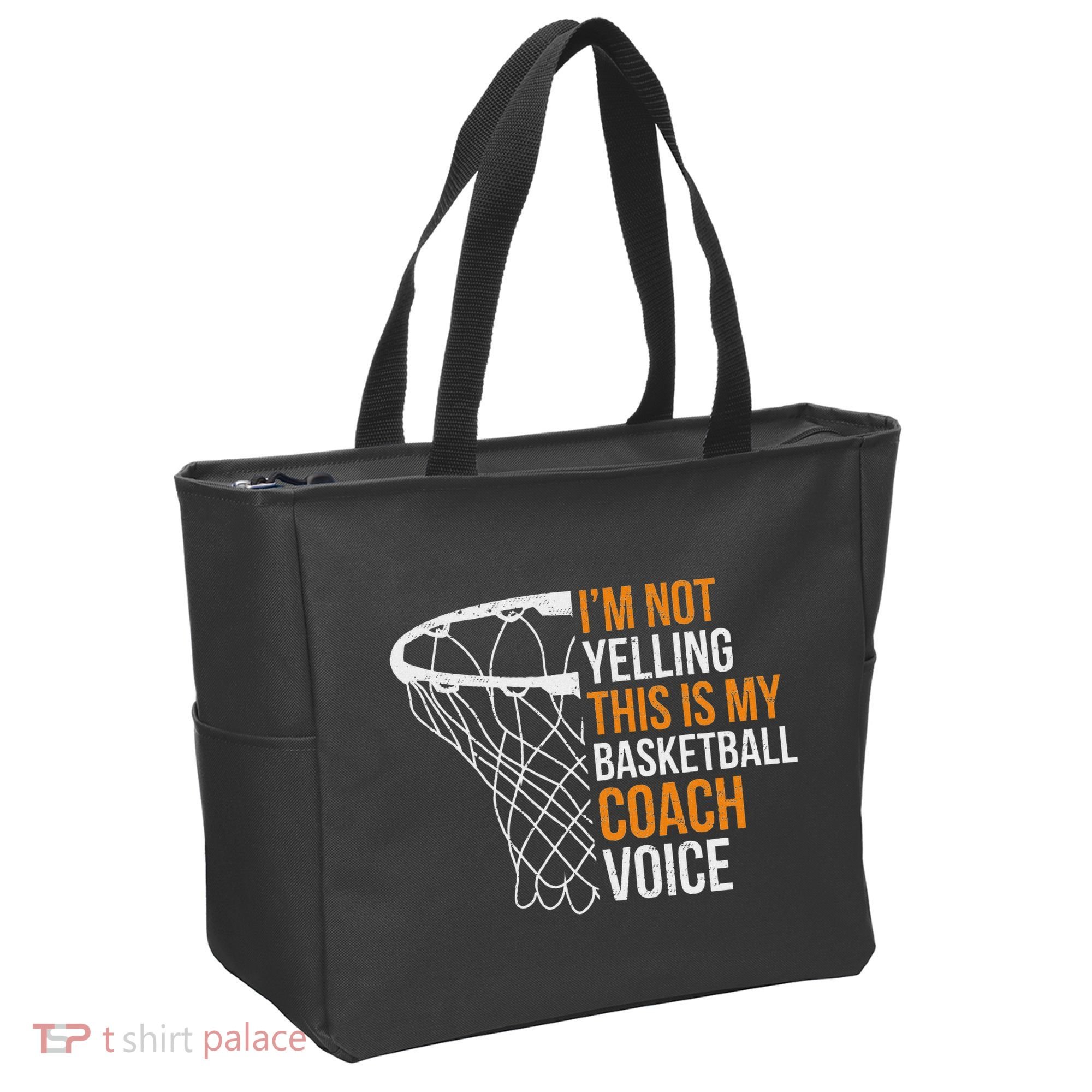 Basketball Coach IM Not Yelling Basketball Coach Voice Tote Bag