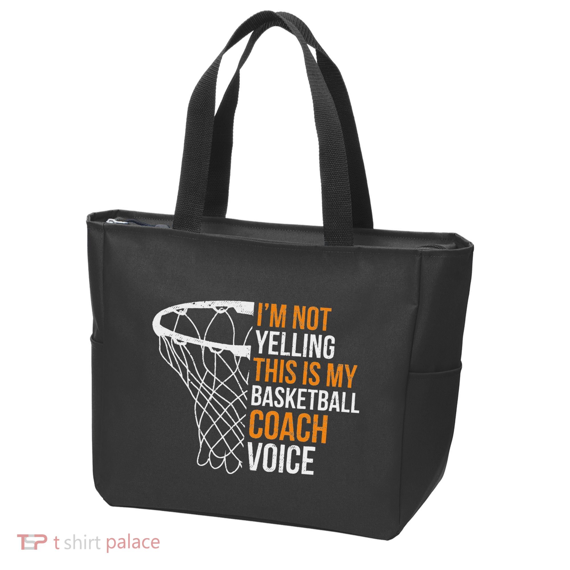 Basketball Coach IM Not Yelling Basketball Coach Voice Tote Bag